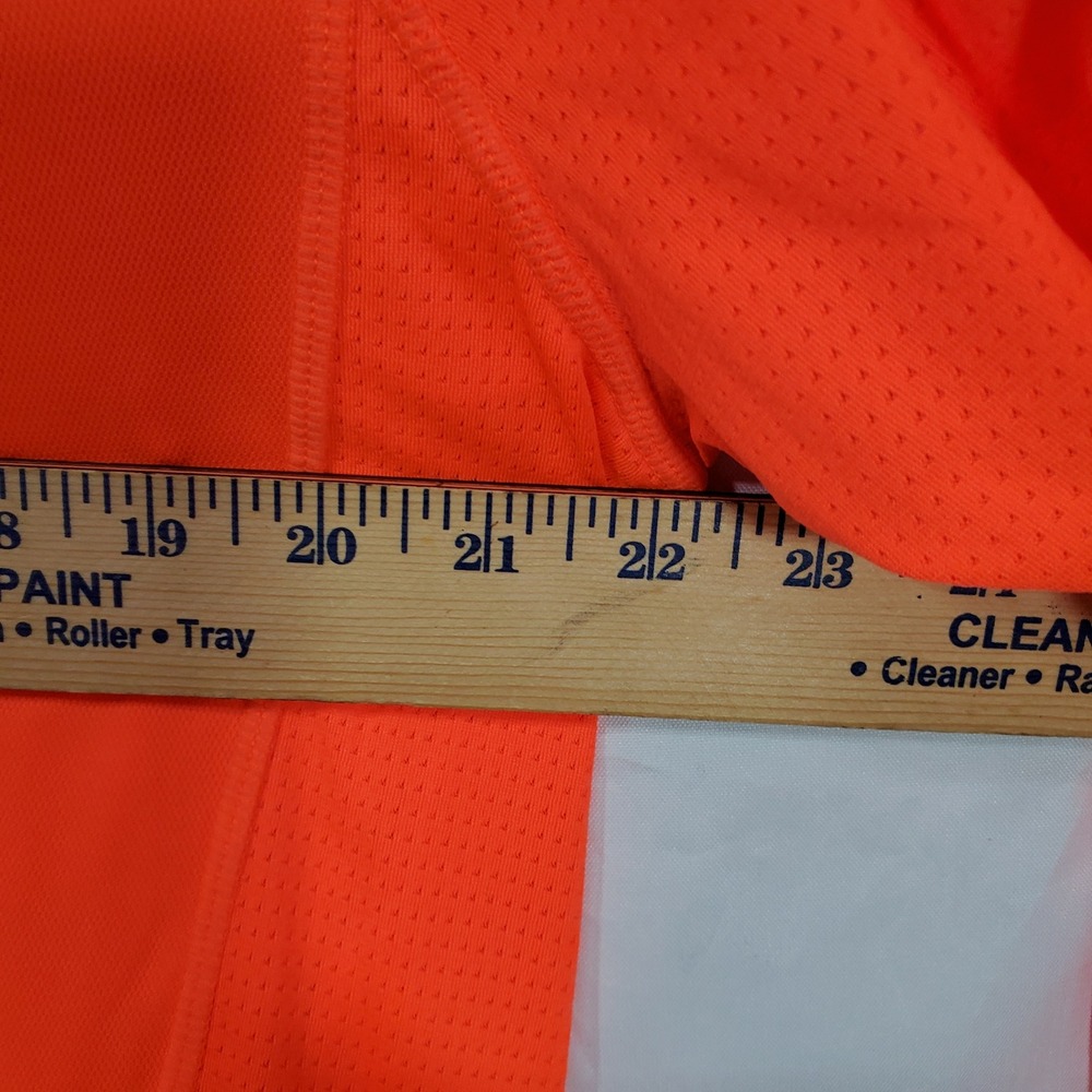 Champion Running Long Sleeve Top‎ Duo Dry Orange Black Athletic Shirt Men's - Picture 7 of 7